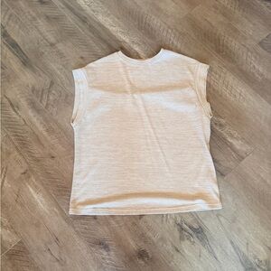 SHEIN Beige cap sleeve blouse